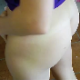 A girl is recorded taking a shit into a toilet while squatting from a close up perspective. She has a prolapsed asshole, for those of you who like this sort of thing.